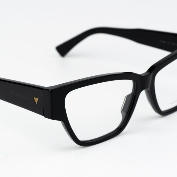 NEW Bottega Veneta BV1288O 001 Black Cat Eye Unisex Eyeglasses - Picture 7 of 10
